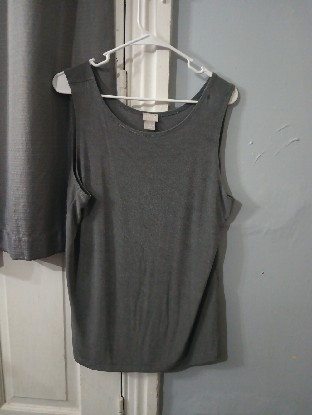 Chico's Sleeveless Tank Top - Charcoal Gray